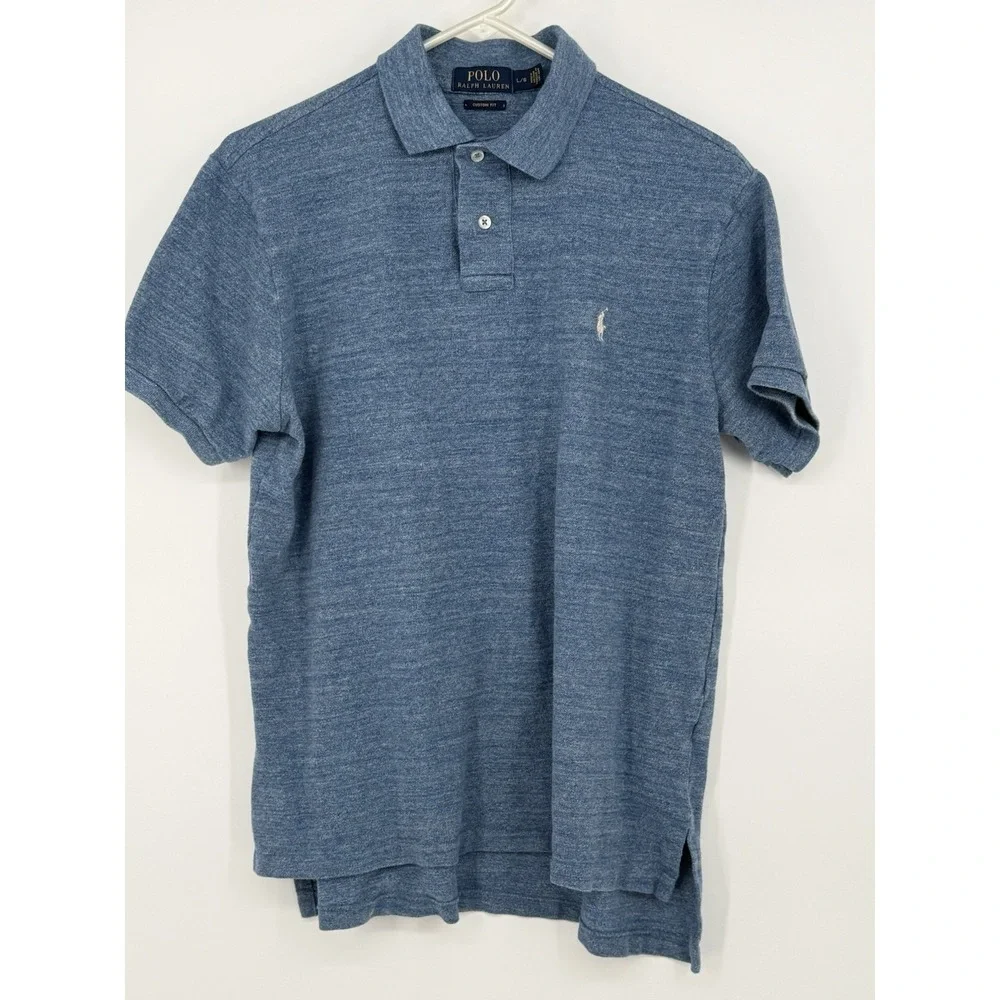 Polo Ralph Lauren Men's Blue Short Sleeve Polo Large